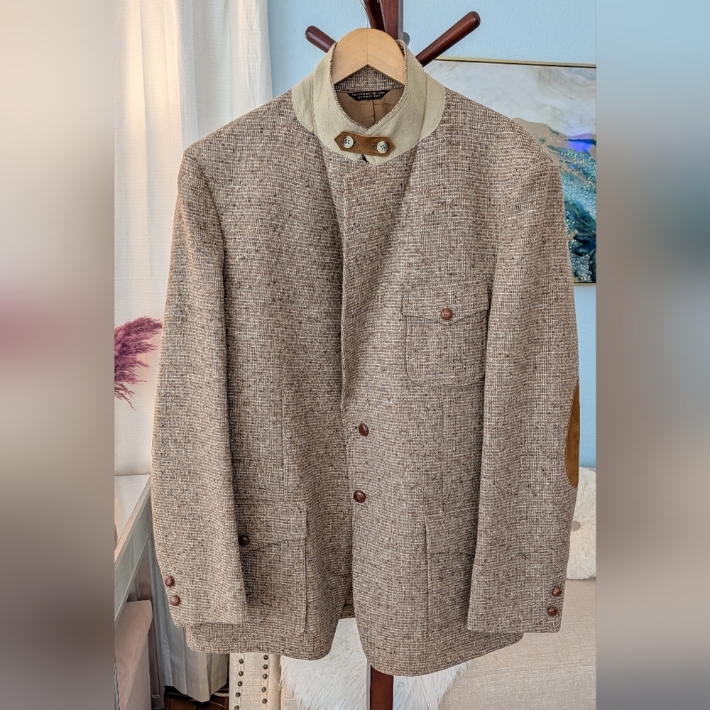John Weitz Men's Wool Spot Coat Blazer